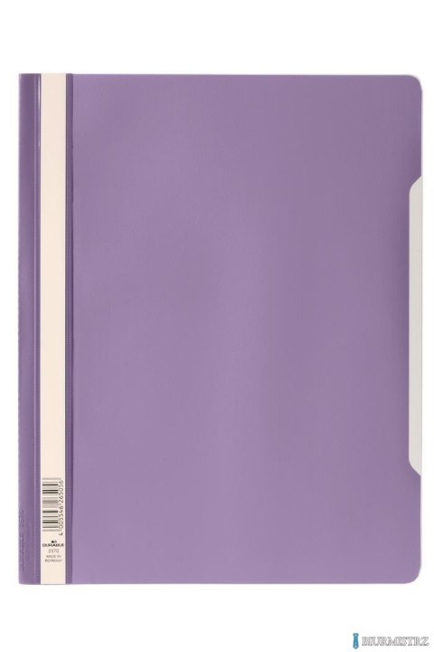 Skoroszyt A4 z przezroczystą okładką standardowy z PVC lila 257033 DURABLE