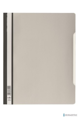 Skoroszyt twardy A4 z przezroczystą okładką, standardowy z PVC, szary, 257010 DURABLE