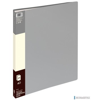 Teczka ofertowa 9004A, szary, 40 koszulek GRAND 120-1823