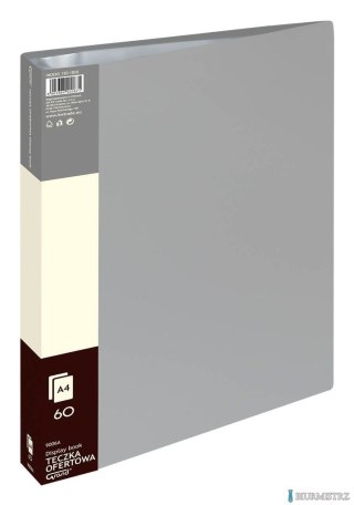 Teczka ofertowa 9006A, szary, 60 koszulek GRAND 120-1826