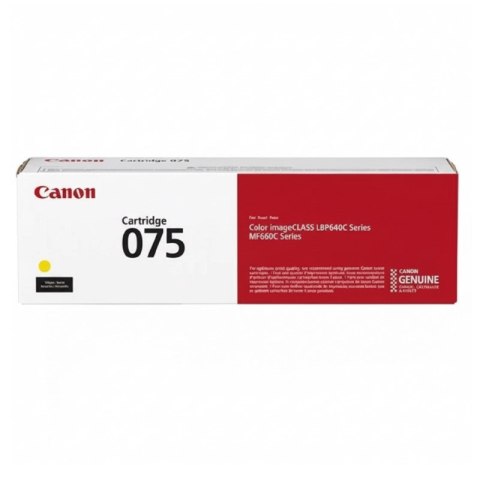 Toner Canon CRG-075Y do i-SENSYS MF667Cx | 1 300 str.| Yellow |