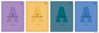 Zeszyt A5, 32 kartki, kratka, Academy Hybrid, Interdruk