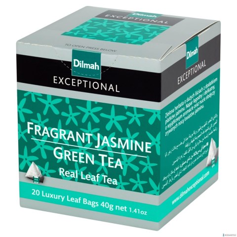 Herbata DILMAH Exceptional feagrant jasmine 20 kopert zielona