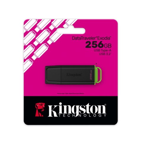 Kingston pamięć DataTraveler Exodia G2 | USB 3.2 | 256GB | czarny-zielony