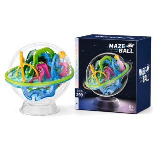 Kula logiczna 3D Maze Ball z labiryntem Kosmiczna Przygoda niebieska