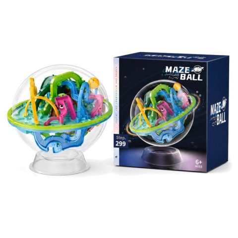Kula logiczna 3D Maze Ball z labiryntem Kosmiczna Przygoda niebieska