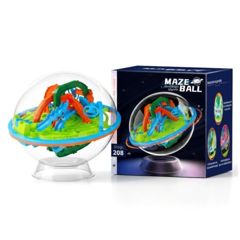 Kula logiczna 3D Maze Ball z labiryntem Kosmiczna Przygoda zielona