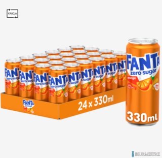 Napój FANTA ZERO 0.33L PUSZKA (24szt.) KAUCJA