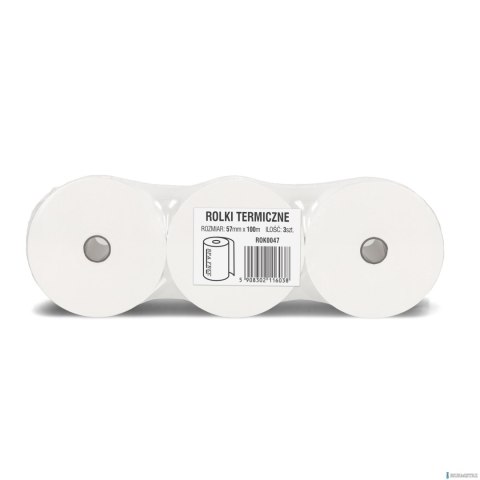 Rolki termiczne DOTTS 57mm x 100m (3szt) BPA FREE