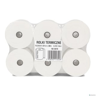Rolki termiczne DOTTS 57mm x 80m (6szt) BPA FREE