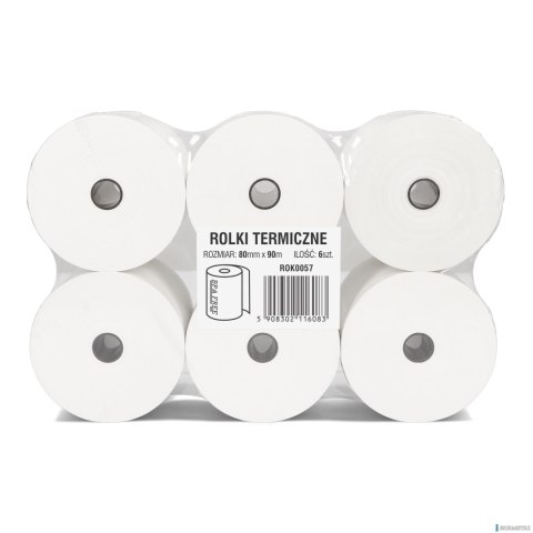 Rolki termiczne DOTTS 80mm x 90m (6szt) BPA FREE