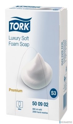 TORK Mydło w piance luksusowe, Premium, białe, 800 ml, S3, 500902